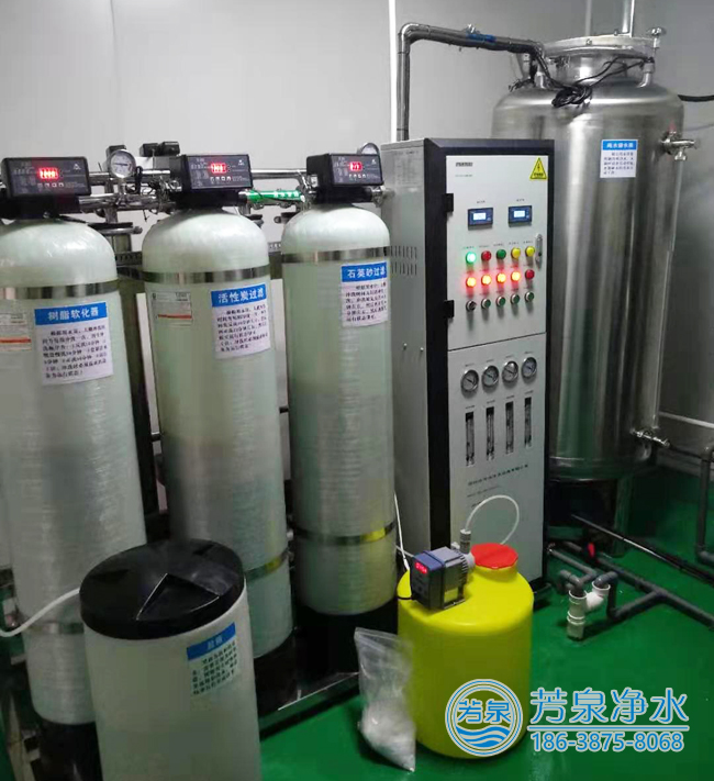 500L/h双级反渗透纯净水设备发往漯河